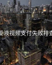 爱液视频支付失败排查