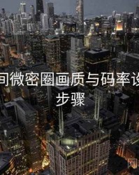秘语空间微密圈画质与码率设置详解步骤