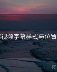 草莓视频字幕样式与位置步骤