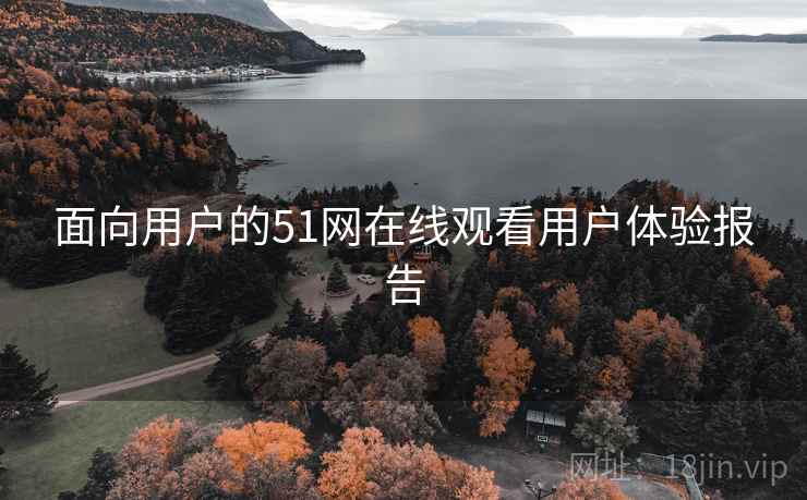 面向用户的51网在线观看用户体验报告 面向用户的51网在线观看用户体验报告